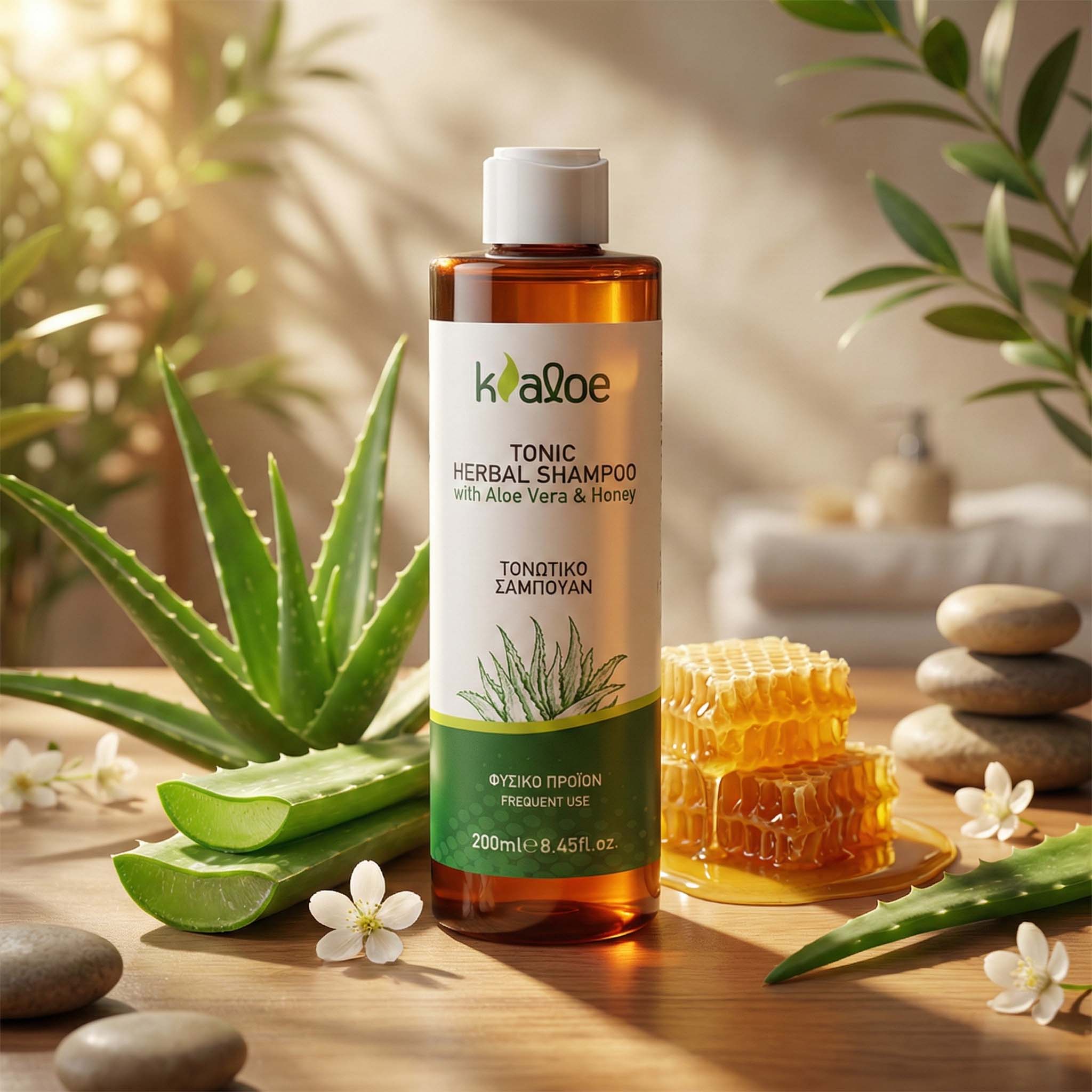 kaloe Σαμπουάν Herbal Tonic με Aloe Vera & Μέλι 200ml