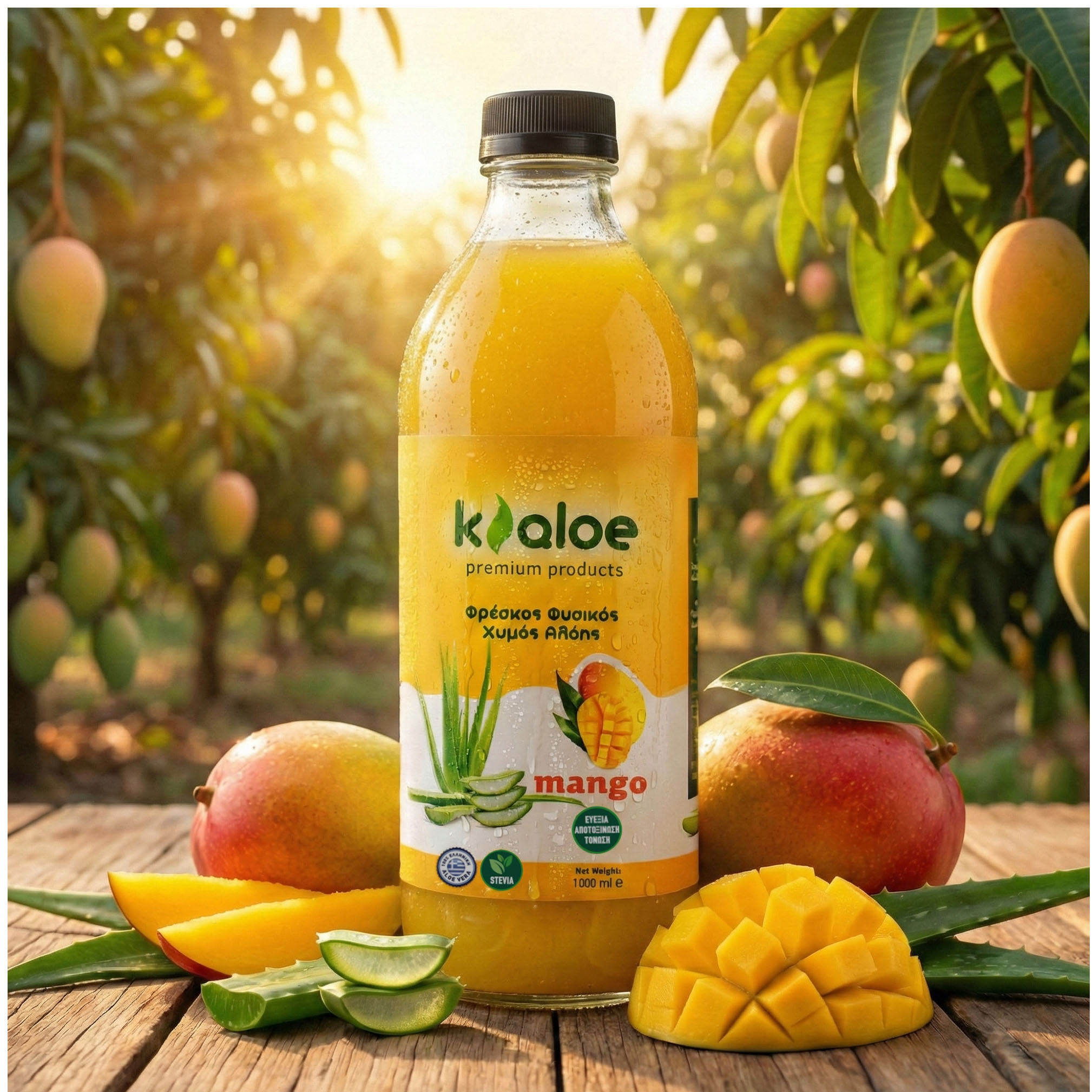 kaloe Χυμός Aloe Vera με Γεύση Μάνγκο 1L