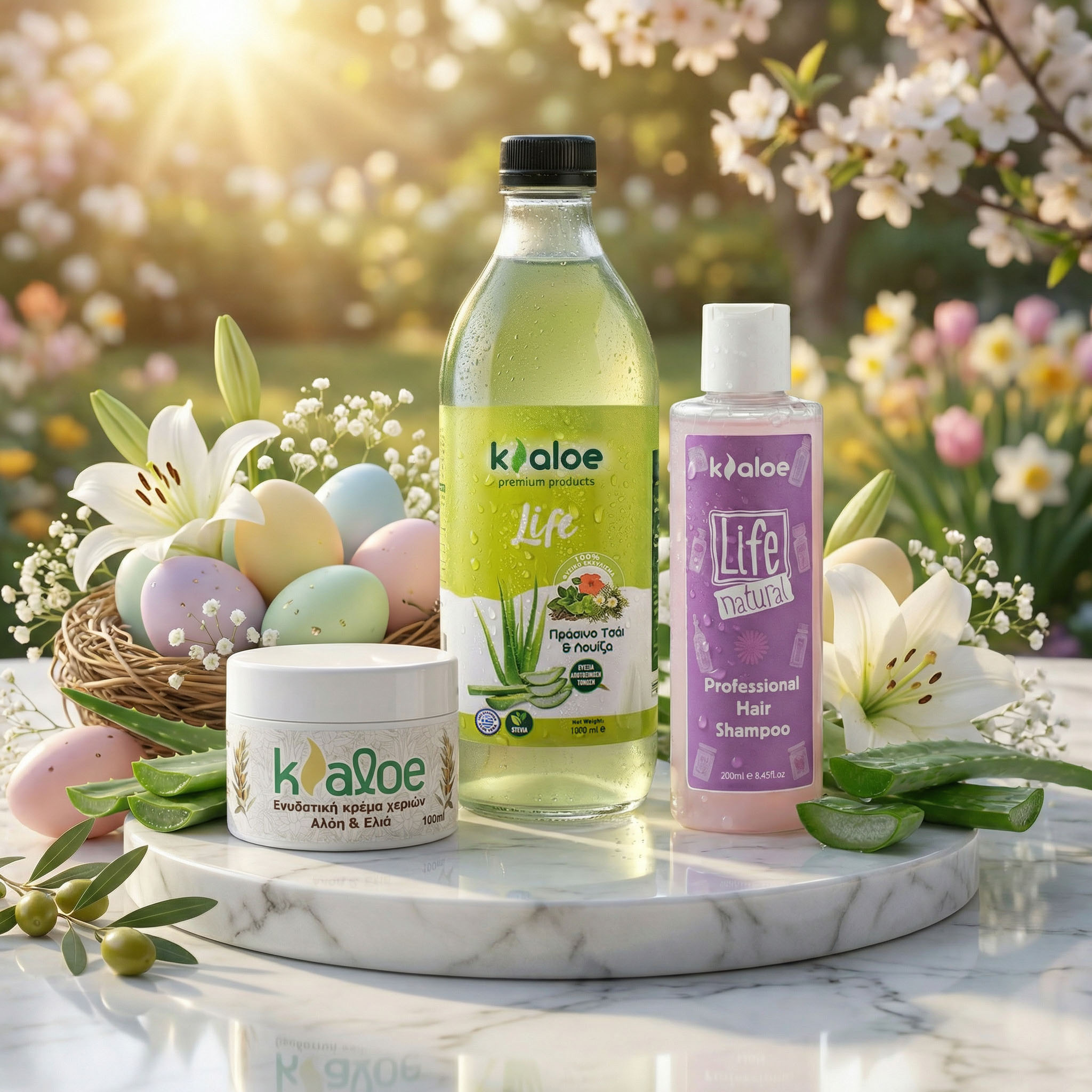 Πασχαλινή Προσφορά kaloe: Όλοκληρωμένο Πακέτο Φροντίδας Aloe Vera